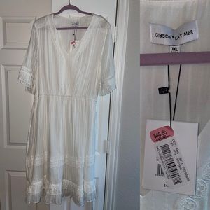 Gibson Latimer white midi dress XXL